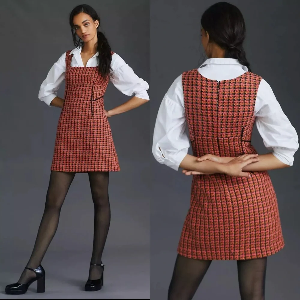 Anthropologie Maeve Tweed Dress 2 Piece Set - Picture 3 of 16